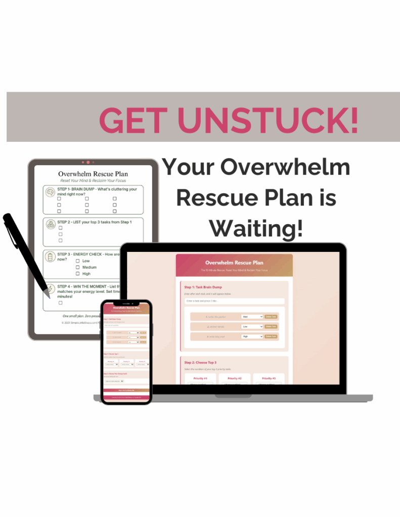 brain fog Overwhelm Rescue Plan